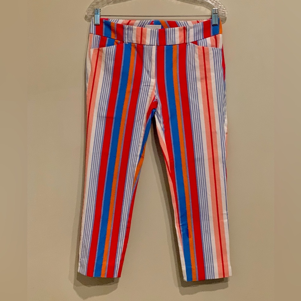 Striped cropped pants